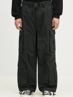 Vans spodnie bawełniane Premium Classics LX Baggy Cargo Pant turkusowy