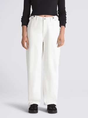 Vans - Spodnie Curbside, female, Biały, Size: