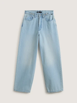 Vans - Spodnie dżinsowe Check-5 Baggy, female, Niebieski, Size: