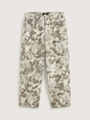 Vans - Spodnie dżinsowe Check-5 Baggy Printed, Człowiek, Biały