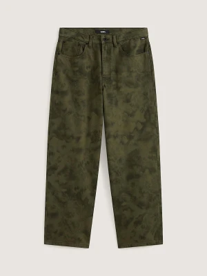 Vans - Spodnie dżinsowe Check-5 Baggy Printed, Człowiek, Zielony