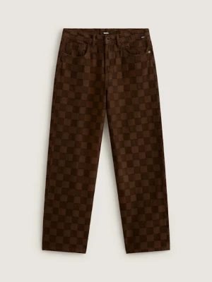 Vans - Spodnie jeansowe Check-5 Baggy, male, Brązowy