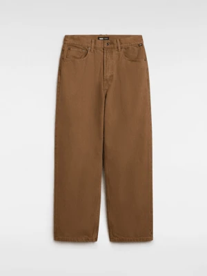 Vans - Spodnie jeansowe Check-5 Baggy, male, Brązowy, Size: