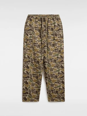 Vans - Spodnie Range Cargo Baggy Tapered Elastic, male, Brązowy, Size:
