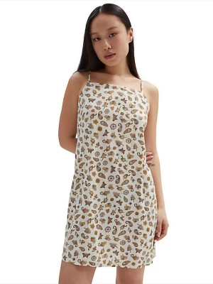 Vans Sukienka "Brookland" w kolorze beżowo-białym rozmiar: XL