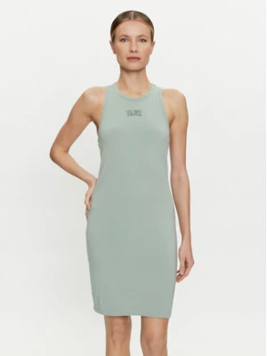 Vans Sukienka letnia Varsity Tank Dress VN000JGP Zielony Slim Fit