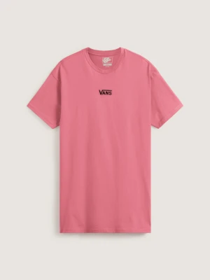 Vans - Sukienka typu T-shirt Center Vee, female, Różowy, Size:
