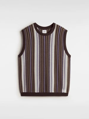 Vans - Swetrowa kamizelka Samuelson, male, Brązowy, Size: