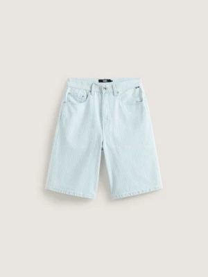 Vans - Szorty dżinsowe Check-5 Baggy, male, Szary, Size: