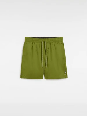 Vans - Szorty kąpielowe Primary Solid Elastic, male, Zielony, Size: