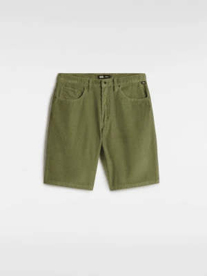 Vans - Sztruksowe szorty Check-5, male, Zielony, Size: