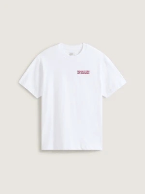 Vans - T-shirt Barb Plate Loose, male, Biały, Size: