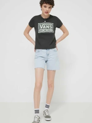 Vans t-shirt bawełniany czarny