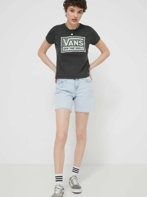 Vans t-shirt bawełniany czarny