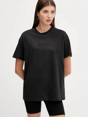 Vans t-shirt bawełniany damski kolor czarny VN000RANBLK1