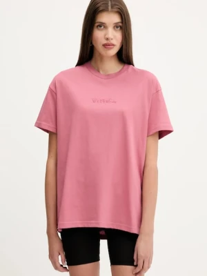 Vans t-shirt bawełniany damski kolor różowy VN000RANZRY1
