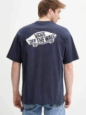 Vans t-shirt bawełniany granatowy