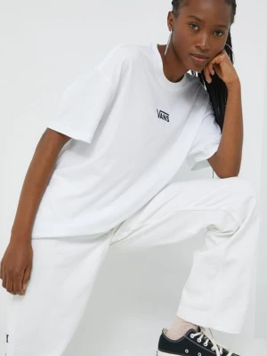 Vans t-shirt bawełniany kolor biały
