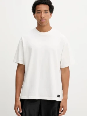 Vans t-shirt bawełniany męski kolor beżowy gładki VN000PFJC9F1