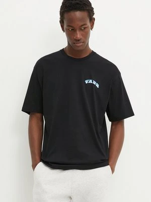 Vans t-shirt bawełniany męski kolor czarny z nadrukiem VN000KHTBLK1