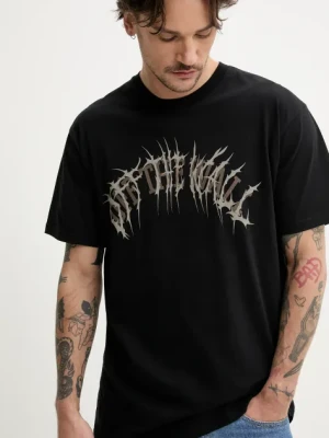 Vans t-shirt bawełniany męski kolor czarny z nadrukiem VN000M47BLK1