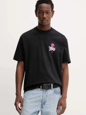 Vans t-shirt bawełniany męski kolor czarny z nadrukiem VN000PCHBLK1