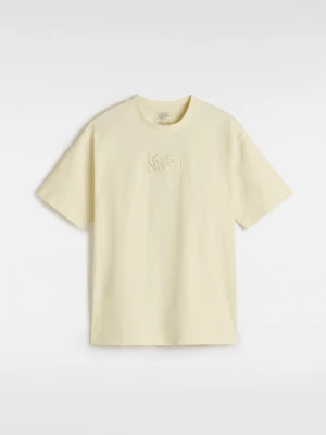 Vans - T-shirt Blocked Box Loose, male, Beżowy, Size: