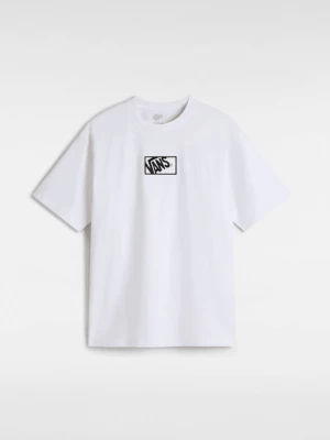Vans - T-shirt Blocked Box Loose, male, Biały, Size: