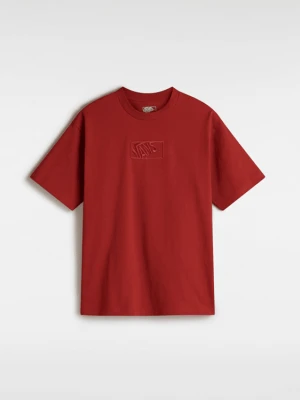Vans - T-shirt Blocked Box, male, Czerwony, Size: