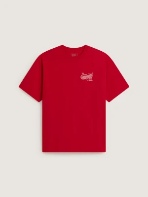 Vans - T-shirt Caballero, male, Czerwony