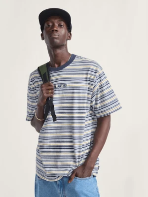 Vans - T-shirt Cameron Stripe, male, Biały, Size: