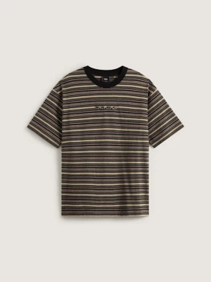 Vans - T-shirt Cameron Stripe, male, Brązowy, Size: