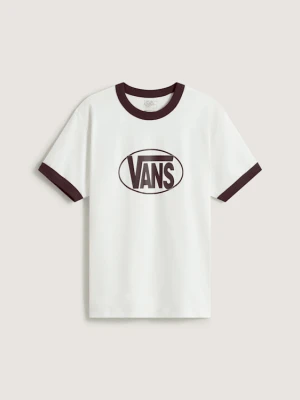 Vans - T-Shirt Center Chest Ringer, male, Biały