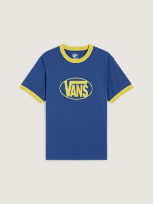 Vans - T-Shirt Center Chest Ringer, male, Niebieski