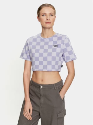 Vans T-Shirt Checker Crew Crop Ii VN000GB5 Granatowy Regular Fit