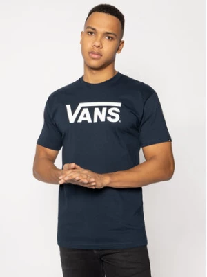 Vans T-Shirt Classic VN000GGGNAV1 Granatowy Classic Fit