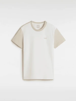 Vans - T-shirt Colorblock, female, Beżowy, Size: