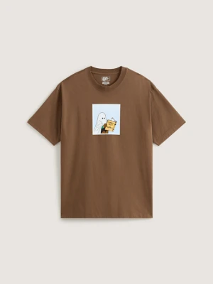 Vans - T-shirt Commitment 4 Dummies Loose, male, Brązowy, Size: