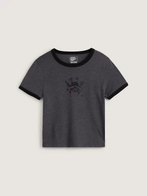 Vans - T-shirt Cruzing Ringer, female, Szary, Size: