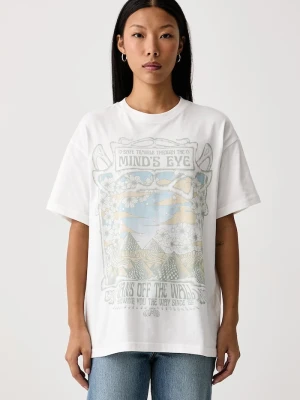 Vans T-shirt damski bawełniany biały