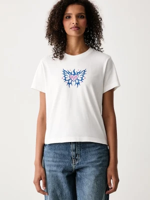 Vans T-shirt damski bawełniany biały