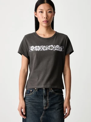 Vans T-shirt damski bawełniany szary