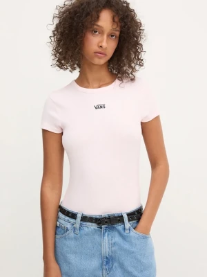 Vans t-shirt damski kolor różowy VN000RD1O321