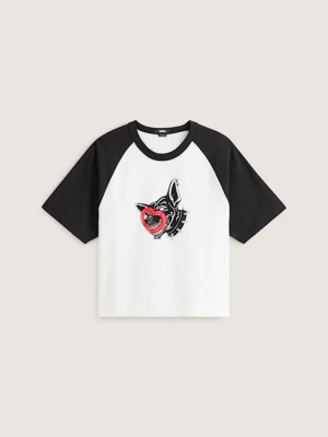 Zdjęcie produktu Vans - T-shirt Dayana Dog Face Short, male, Biały