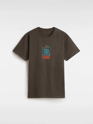 Vans - T-shirt Dolface, male, Brązowy, Size: