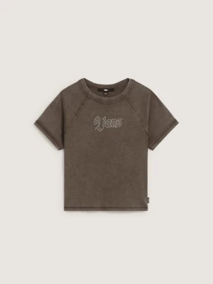 Vans - T-shirt dziecięcy Claire Embellished, female, Brązowy, Size: