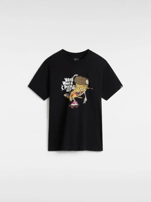 Vans - T-shirt dziecięcy Pizza Me (8-14 lat)unisex, Czarny, Size: