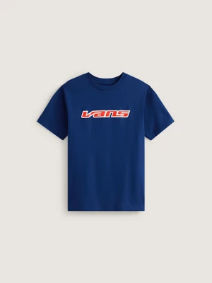Vans - T-shirt dziecięcy Retro Speed (8-14 lat)unisex, Niebieski, Size: