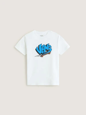 Vans - T-shirt dziecięcy Vans Sk8 (8-14 lat)unisex, Biały