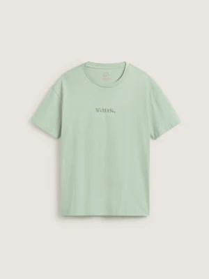 Vans - T-shirt Essential, female, Zielony, Size: